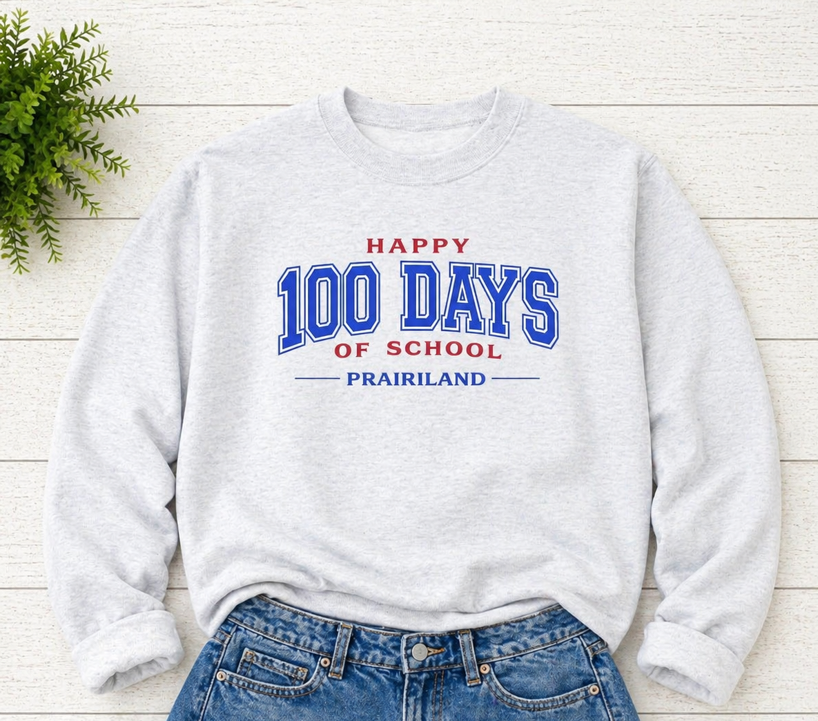 Prairiland 100 days of School - Ash Gray