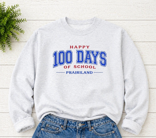 Prairiland 100 days of School - Ash Gray