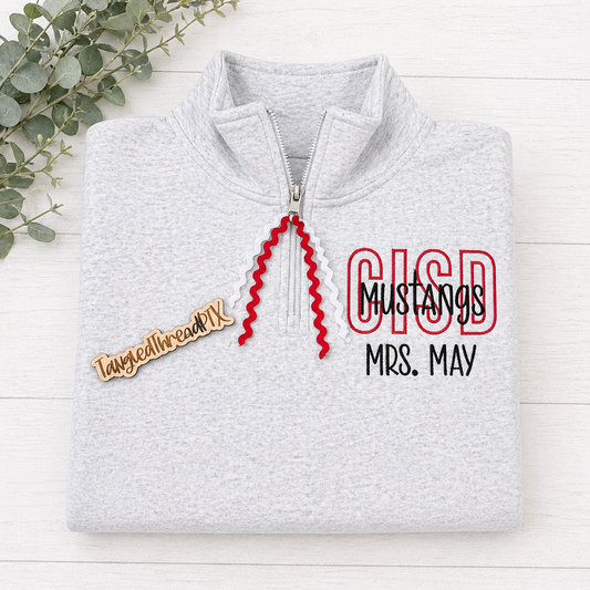 Red CISD Mustangs 1/4 Zip