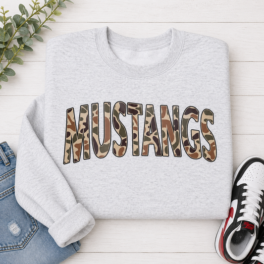 Ash Gray Mustangs Camo