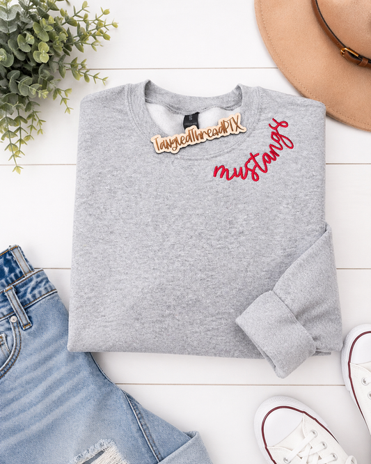 Sport Gray Mustangs - Curved Collar