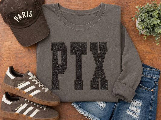 Pepper PTX with Black Lettering - Embroidered