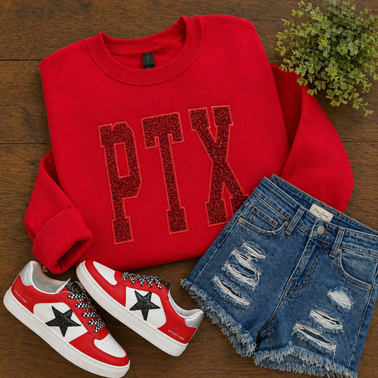 Red on Red PTX - Embroidered