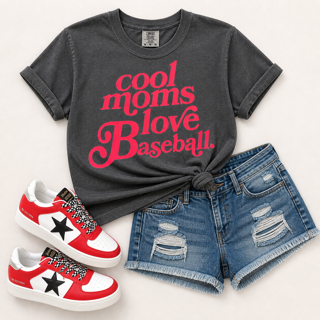 Pepper Cool Moms Love Baseball