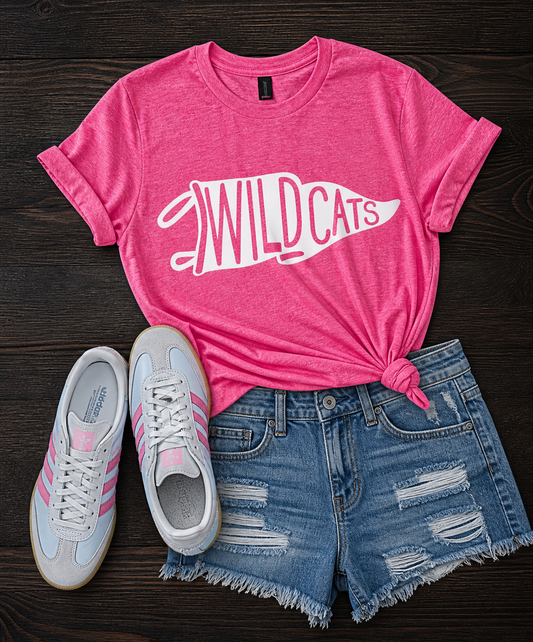 Pink Wildcats Pennant
