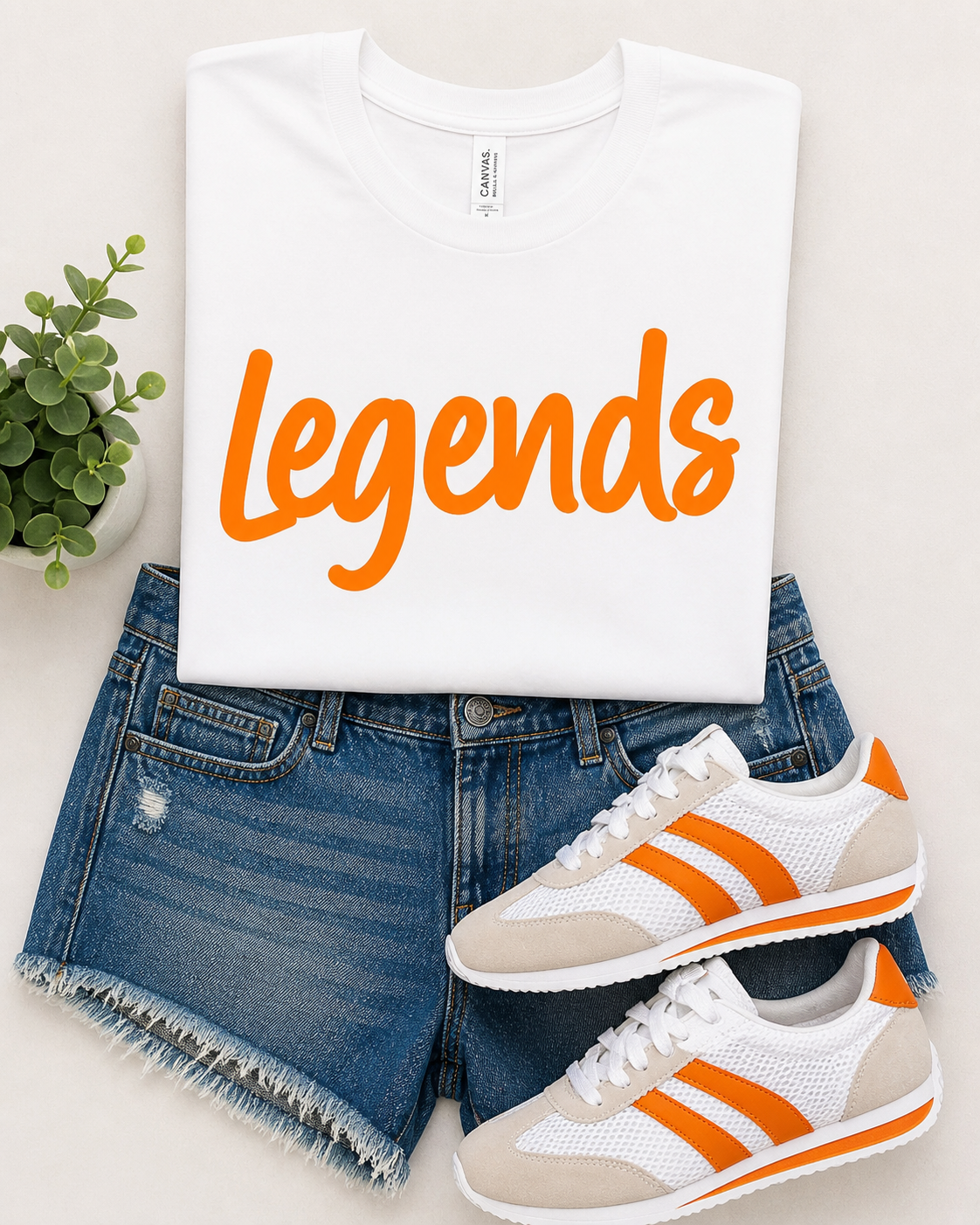 White Legends with Orange Puff