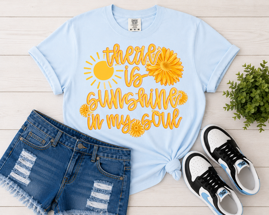 There is Sunshine in My Soul - Chambray Blue