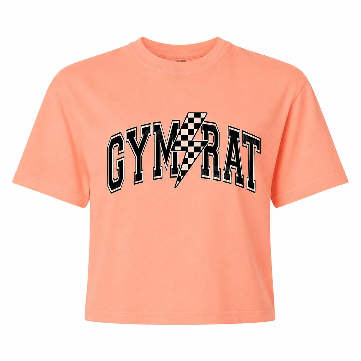 Gym Rat Crop - Neon Cantaloupe