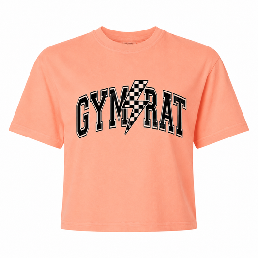 Gym Rat Crop - Neon Cantaloupe