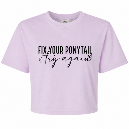 Fix Your Ponytail - Orchid Crop