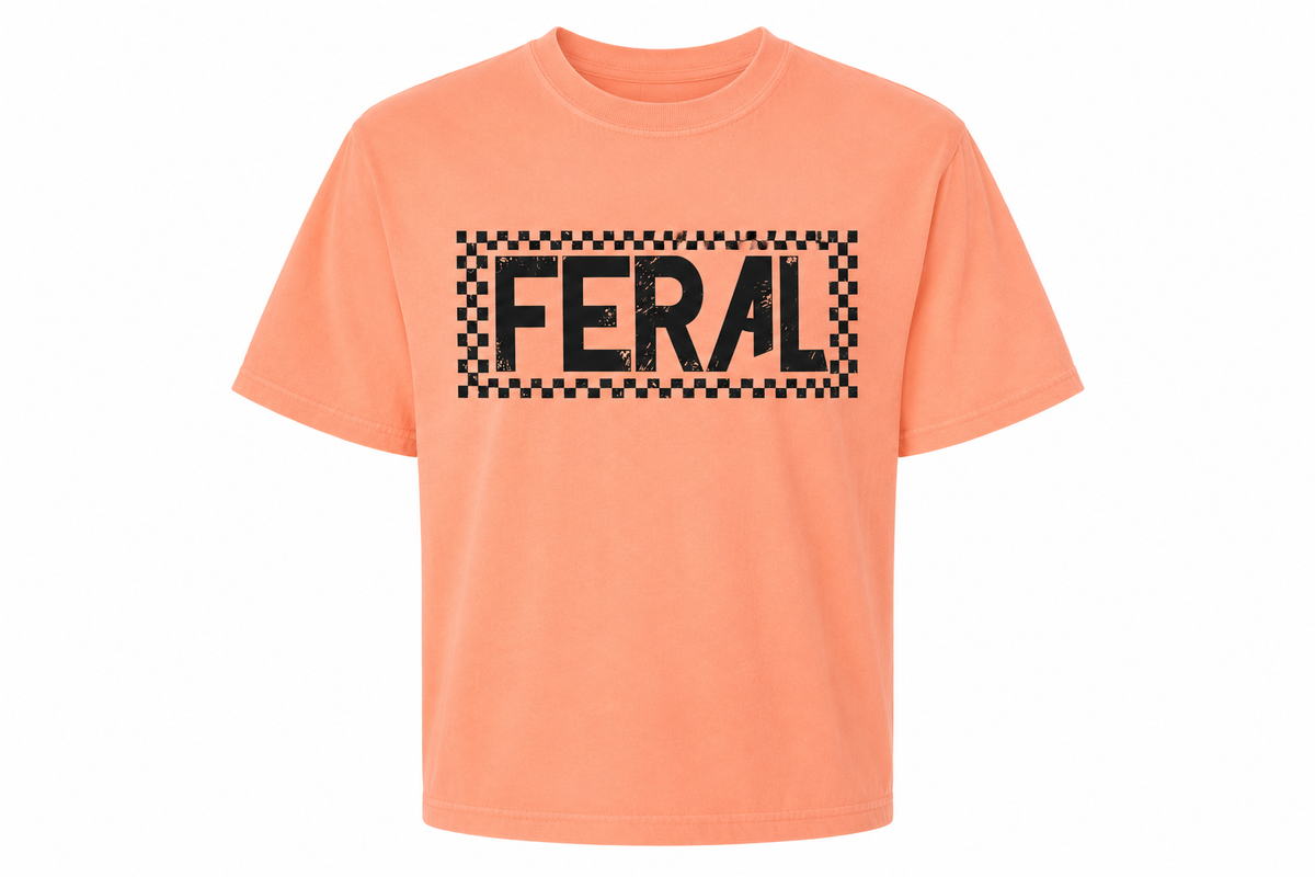 Feral Crop- Neon Cantaloupe