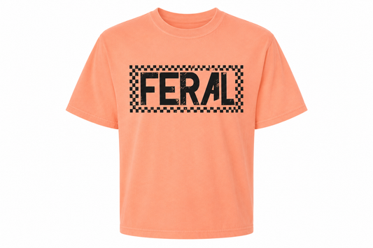 Feral Crop- Neon Cantaloupe
