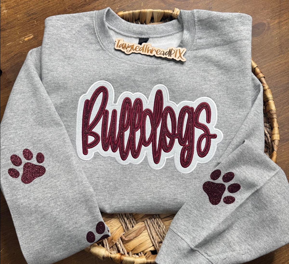 Bulldogs & Paws - Embroidered