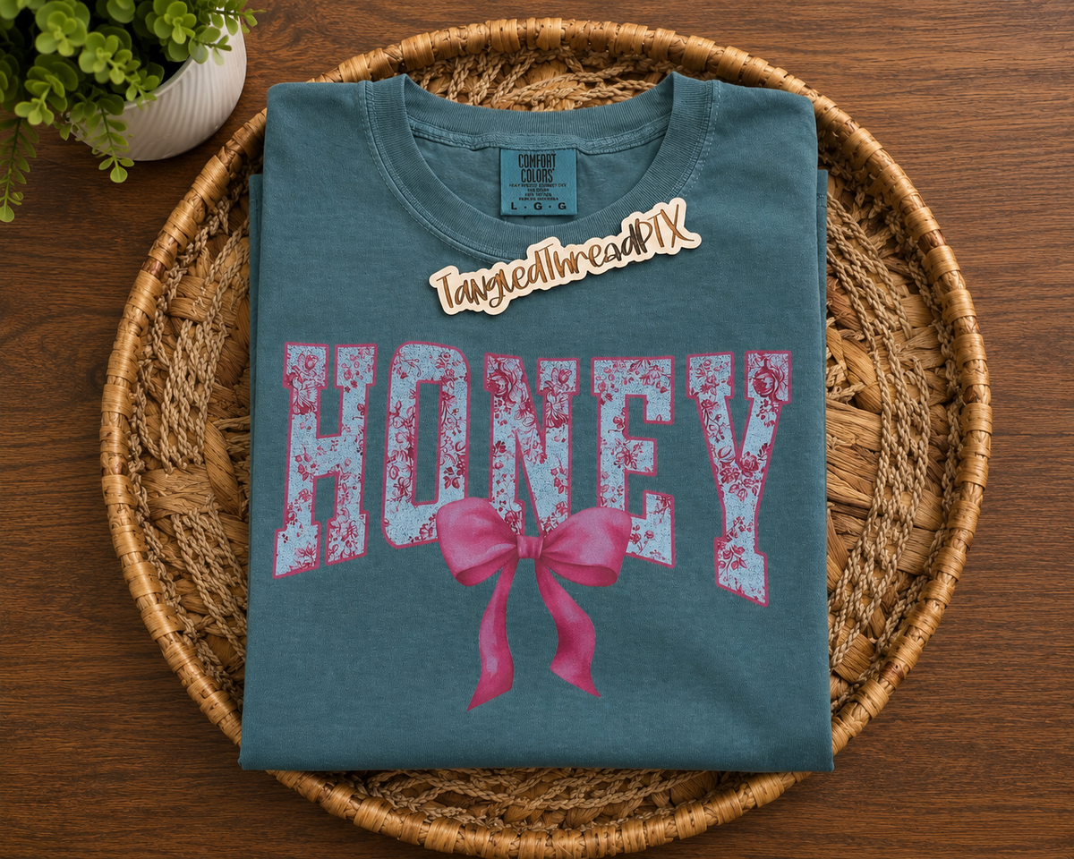 Emerald Toile Floral Honey