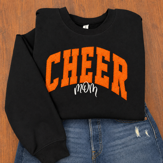 Orange Cheer Mom Sweatshirt