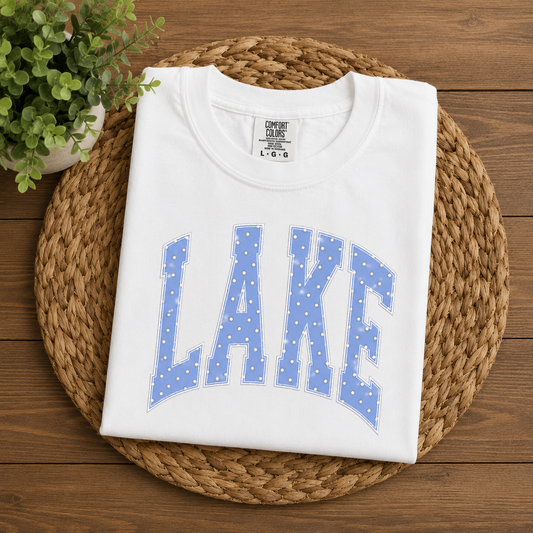 Blue Polka Dotted LAKE