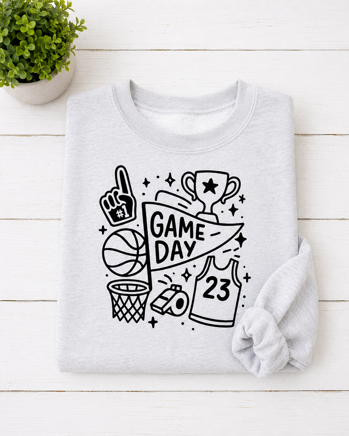 Basketball Game Day Collage - 2 Colors