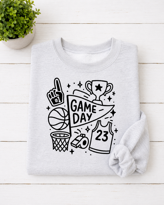 Basketball Game Day Collage - 2 Colors