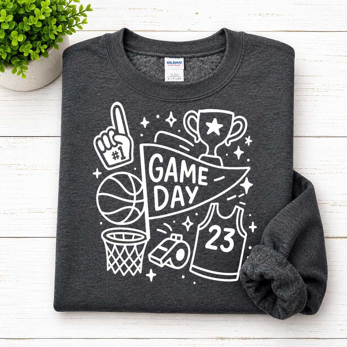 Basketball Game Day Collage - 2 Colors