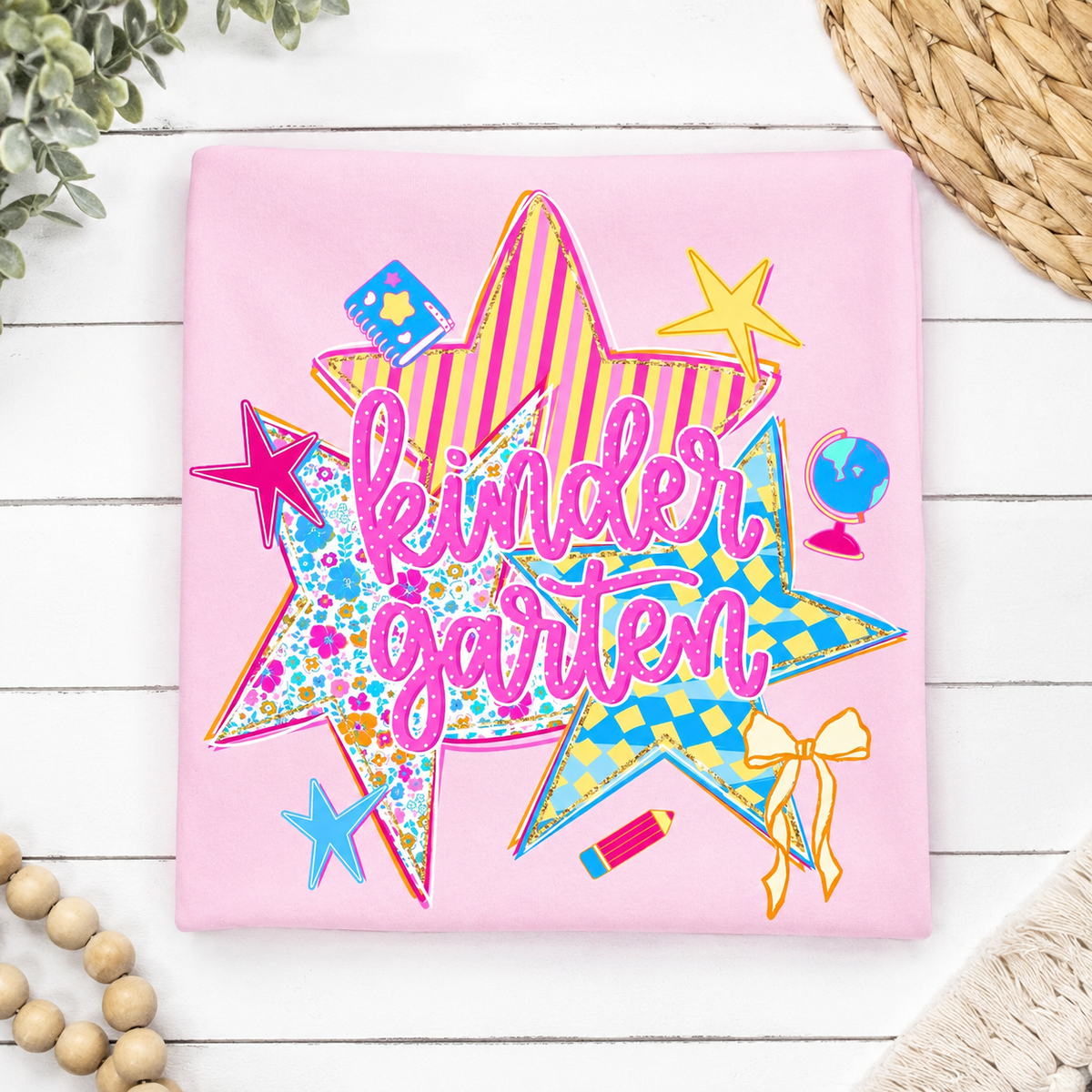 Kinder Back To School Stars - Blue or Pink