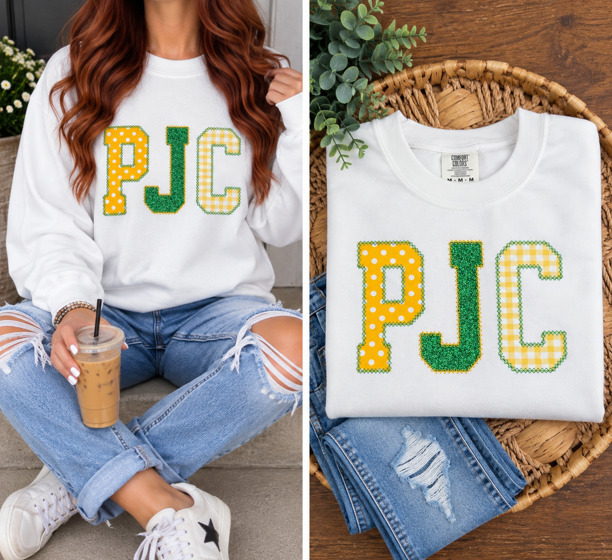 PJC Applique Sweatshirt - Embroidered
