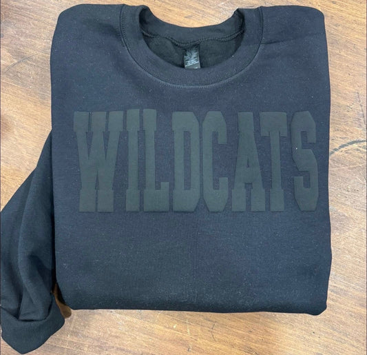 Black on Black Wildcats Puff