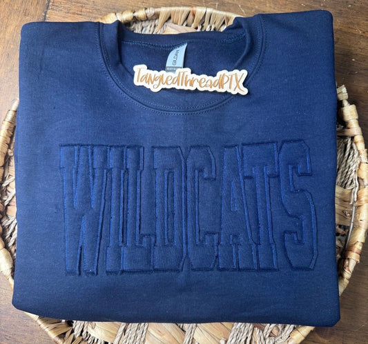 Navy Wildcats Raggy - Embroidered