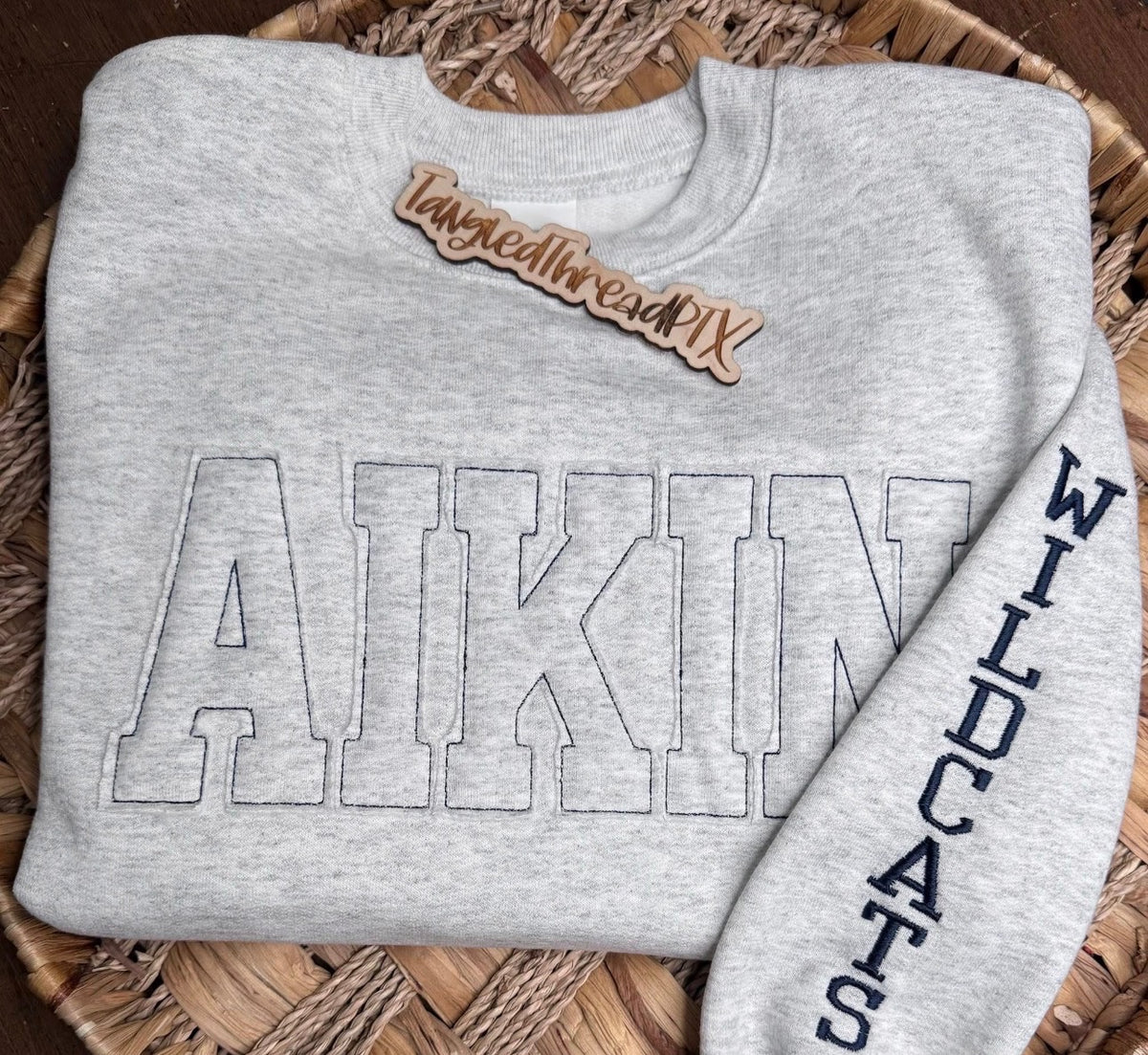 Ash Gray AIKIN Raggy - Embroidered