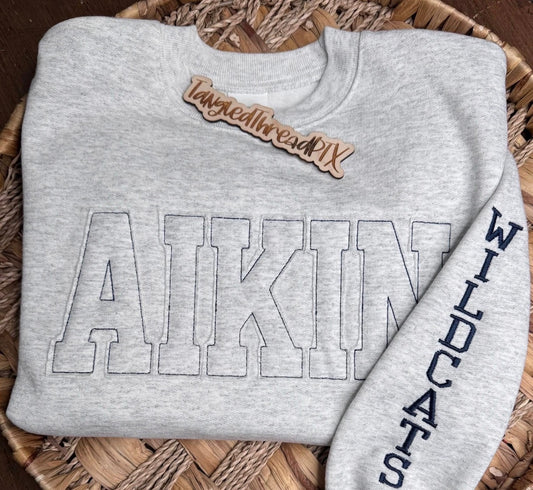Ash Gray AIKIN Raggy - Embroidered