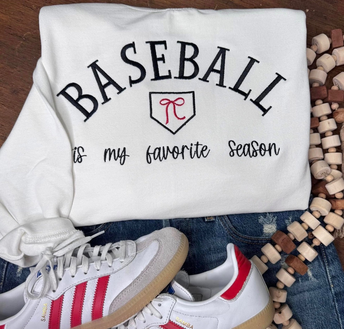 Baseball Is My Favorite Season - Embroidered