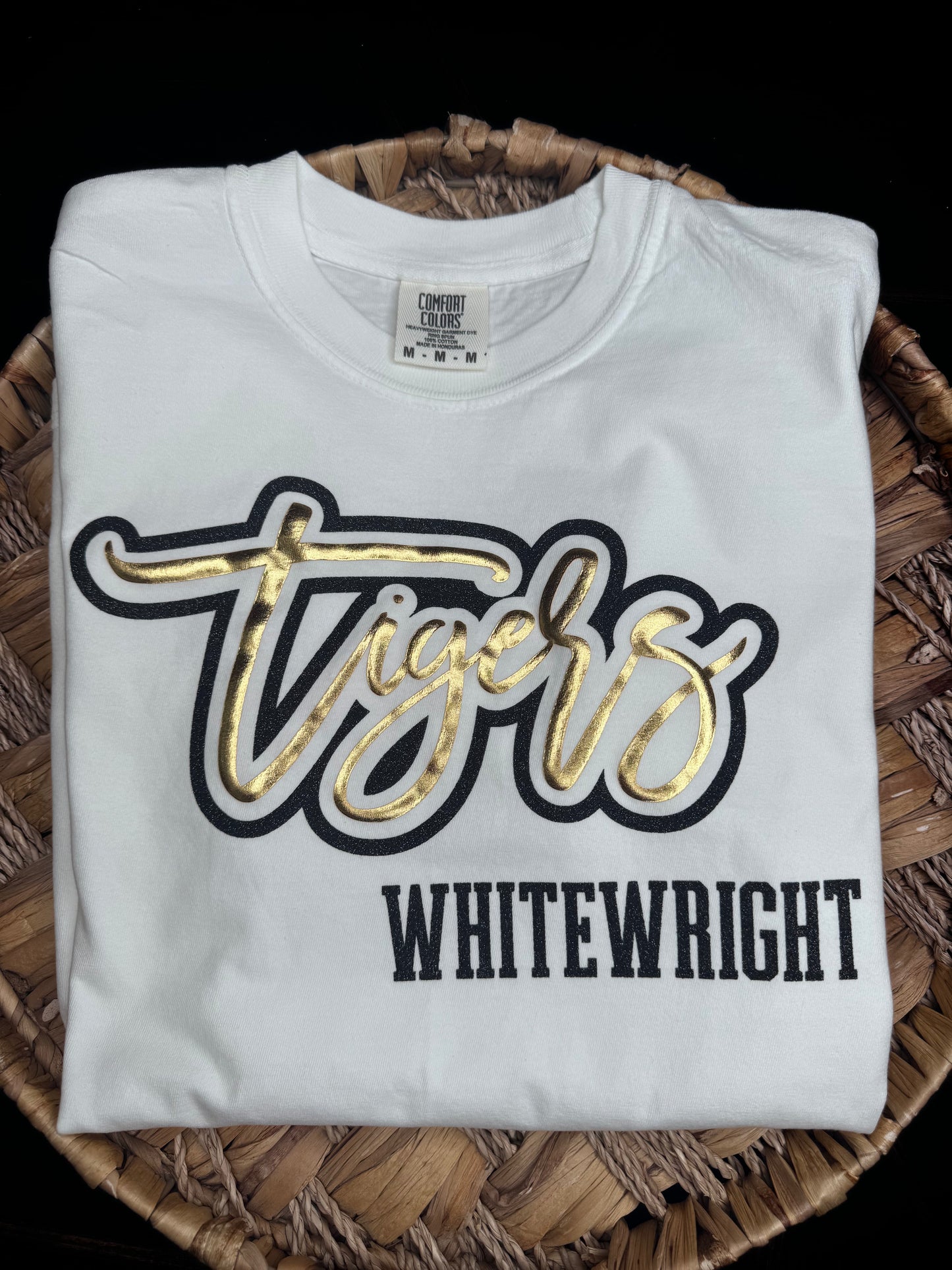 Whitewright Tigers Puff & HTV Outline
