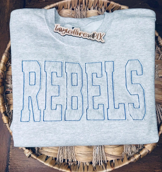 Rebels - Raggy Embroidered Sweatshirt
