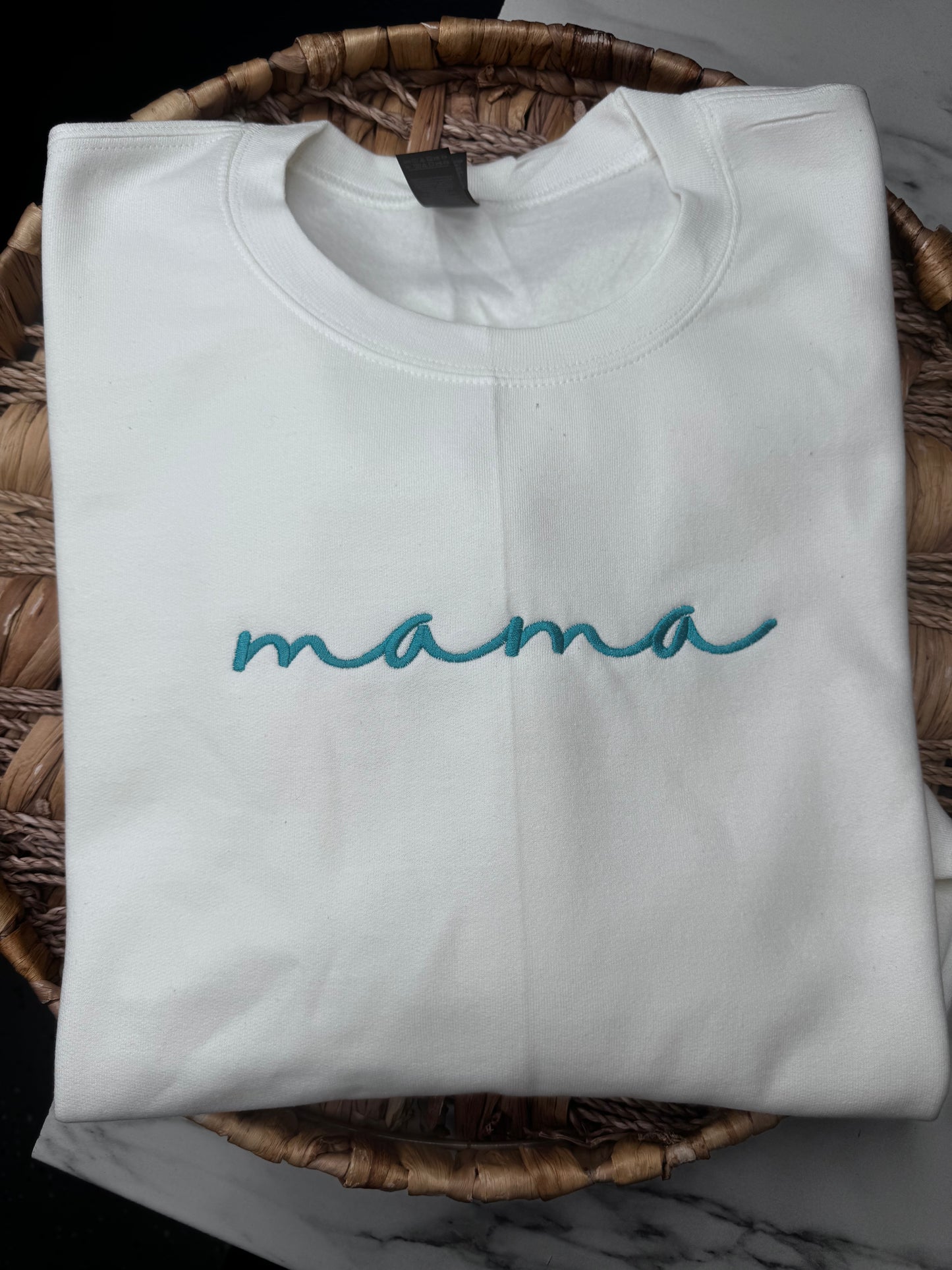 White Mama -Customizable Thread Color - Embroidered