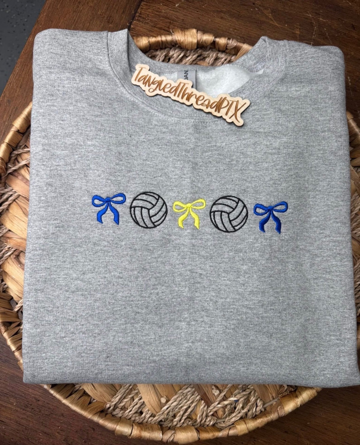 NL Volleyball & Bows - Sport Gray Gildan