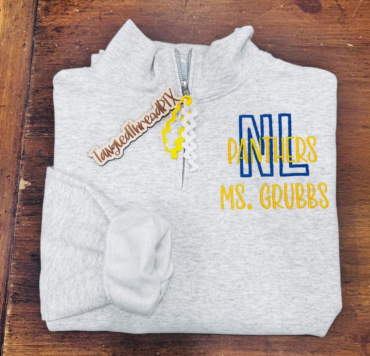 NL Panthers 1/4 Zip - Jerzee Ash Gray