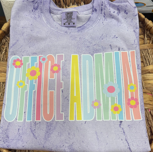 Purple Retro Colorblast Office Admin