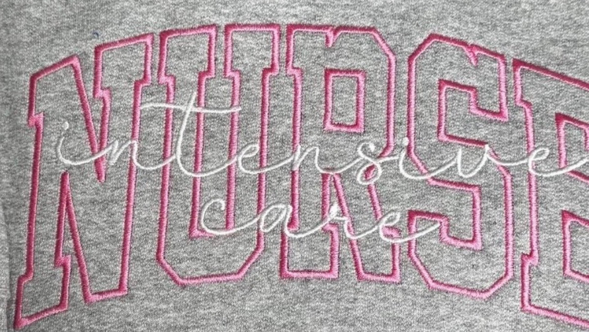 Sport Gray Intensive Care Nurse - Embroidered