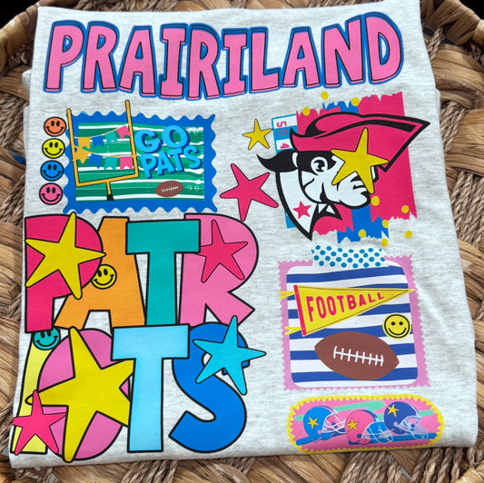Patriots Neon Retro - Ash Gray