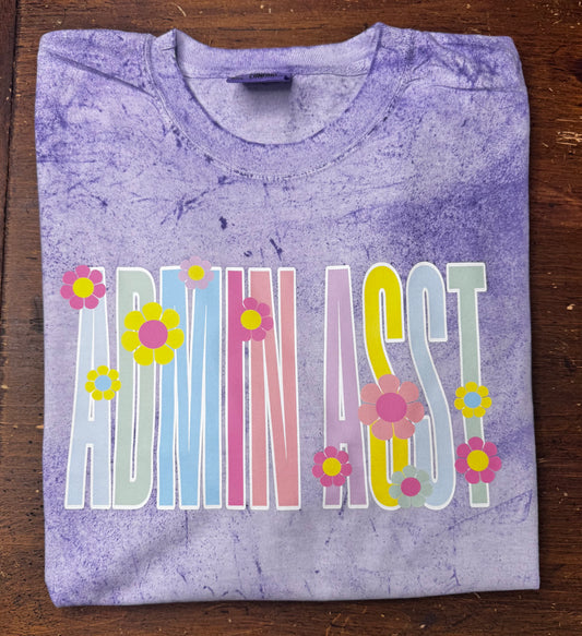 Retro Admin Asst - Purple Colorblast