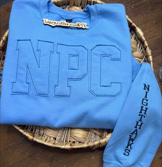 NPC NightHawks Raggy Sweatshirt - Embroidered