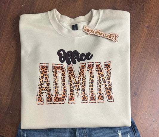 Office Admin Cheetah Print