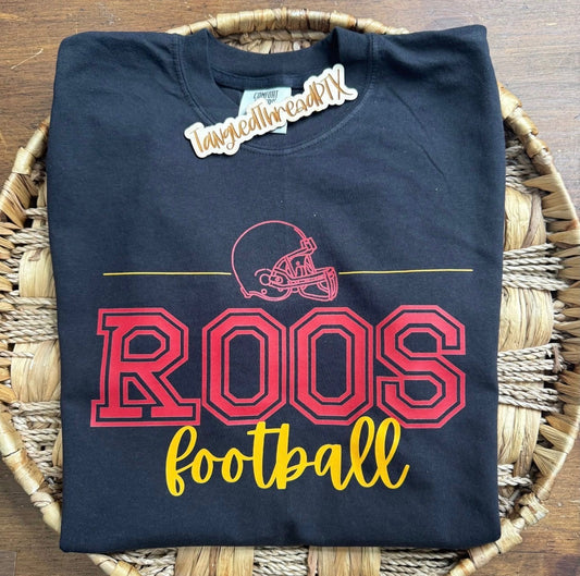 Roos Football - Black Tee