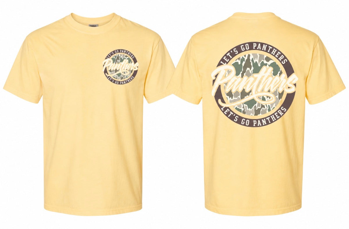 Butter Yellow- Lets Go Panthers Camo