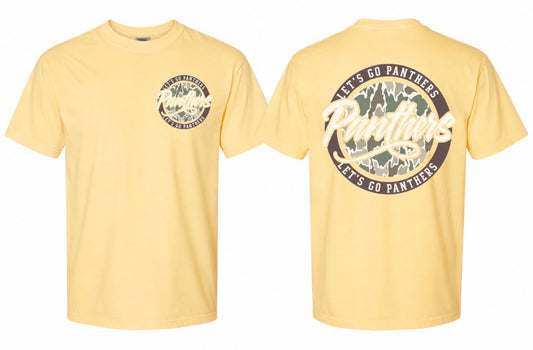 Butter Yellow- Lets Go Panthers Camo