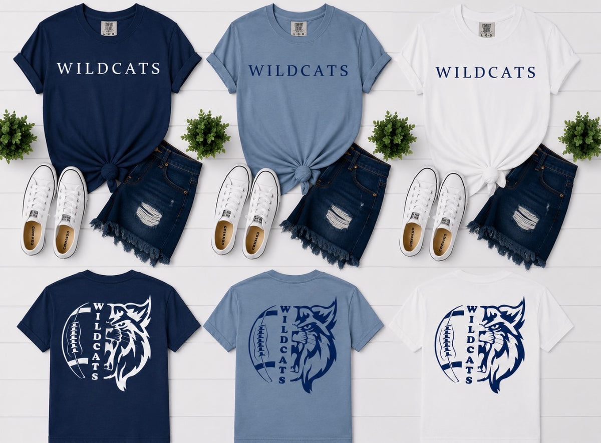Wildcat Front and Back Football
