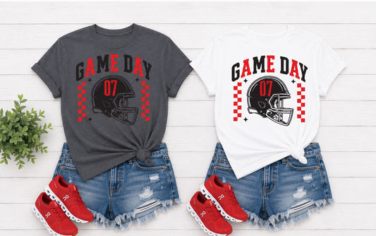 Game Day Football - Red and Black
