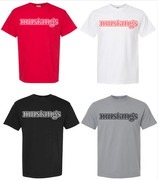 Mustangs - 4 Color Options