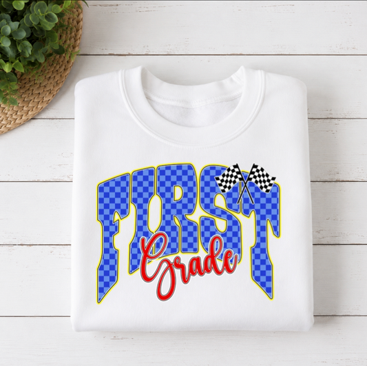 Racing Flags Plaid - Grade Level