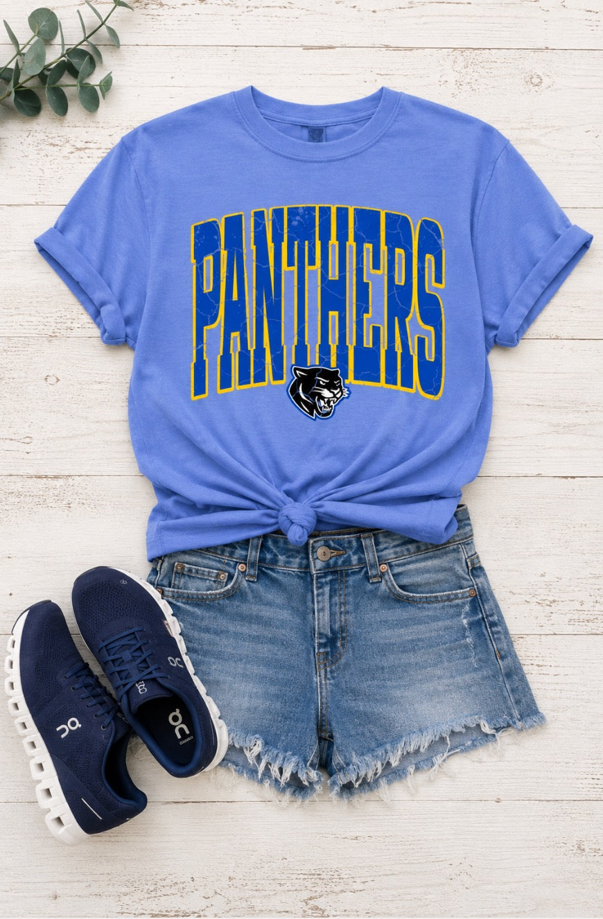 Panthers Tall Letters with Outline