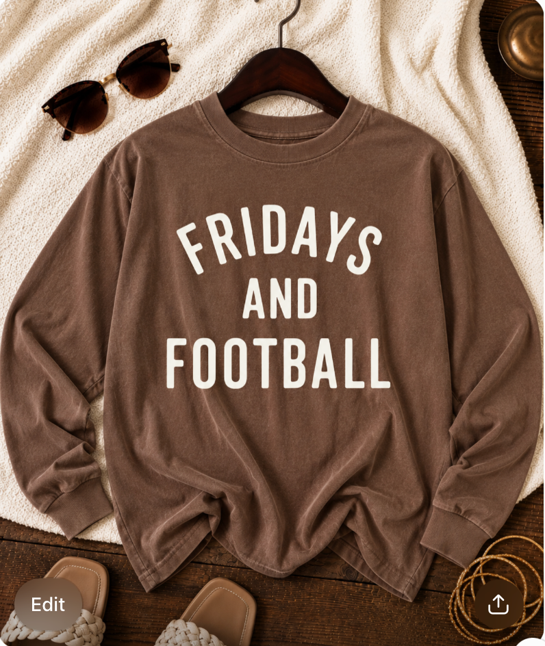 Friday & Football - Long Sleeve Tee